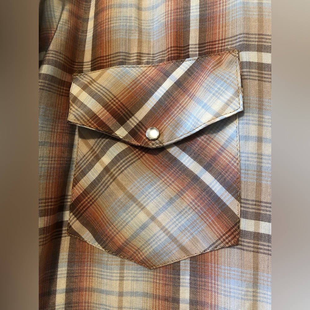 BIGMAC PLAID SHIRT PEARL SNAPS SZ UNKNOWN - Picture 5 of 7
